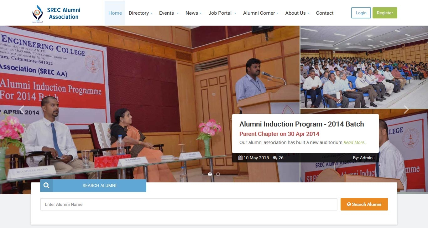 SREC Alumni Association - Revamped Website