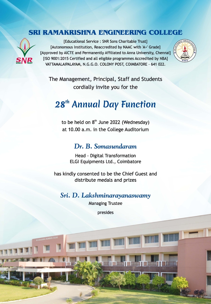 28th Annual Day Celebrations-SREC-08.06.2022